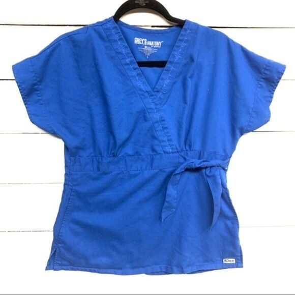 GREYS ANATOMY | blue scrub top - Picture 1 of 4